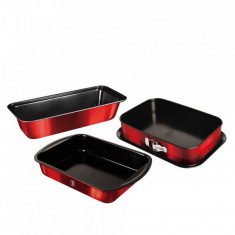 Set tavi pentru copt 3 piese Burgundy Berlinger Haus BH 7632