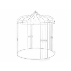 Pavilion gradina fier alb &Oslash; 2,5 m x 2,9 H