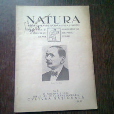 REVISTA NATURA NR.8/1926