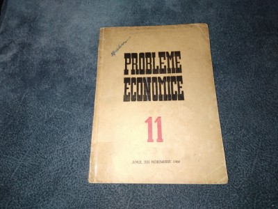 REVISTA PROBLEME ECONOMICE NR 11 NOIEMBRIE 1960 foto