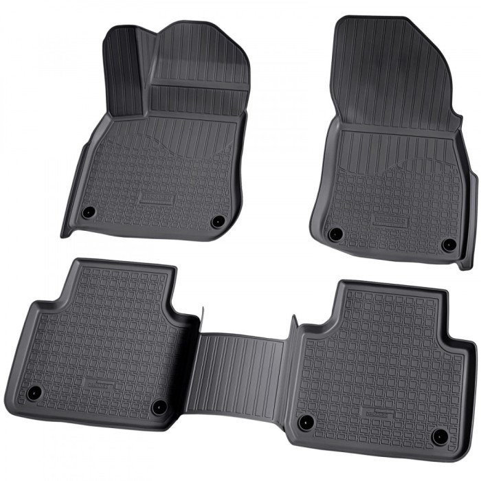 Set de 5 covorase cauciuc 3D stil tavita premium pentru VW Touareg III,3 CR7 din 2018