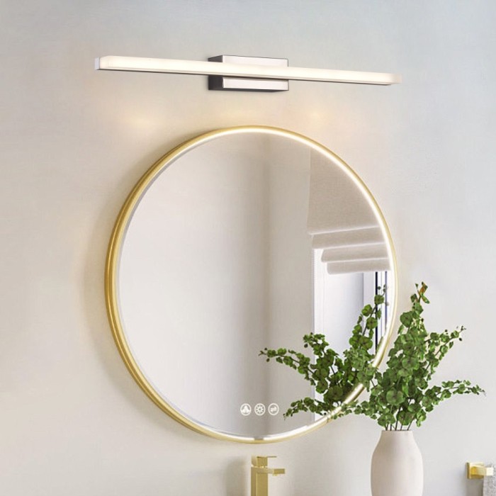 Aplica LED de Baie, COMO, 12W, liniara, lumina Neutra, Negru ModernLight Concept