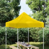 Acoperiș pentru cort de petrecere, galben, 2 x 2 m, 270 g/m&sup2;