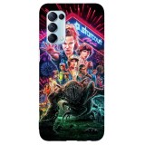 Husa compatibila cu Oppo A54 5G model Stranger Things, Silicon, TPU, Viceversa, Transparent, Carcasa