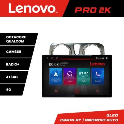 Navigatie Dacia Dokker Lenovo PRO 4+64 13 inch 2K android 4G DSP gps internet 8Core CarStore Technology