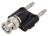 Adaptor banană-BNC x2, 3A 56,1mm