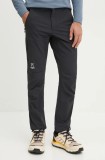 Hagl&ouml;fs pantaloni de exterior Mor&auml;n Softshell culoarea negru, 605404
