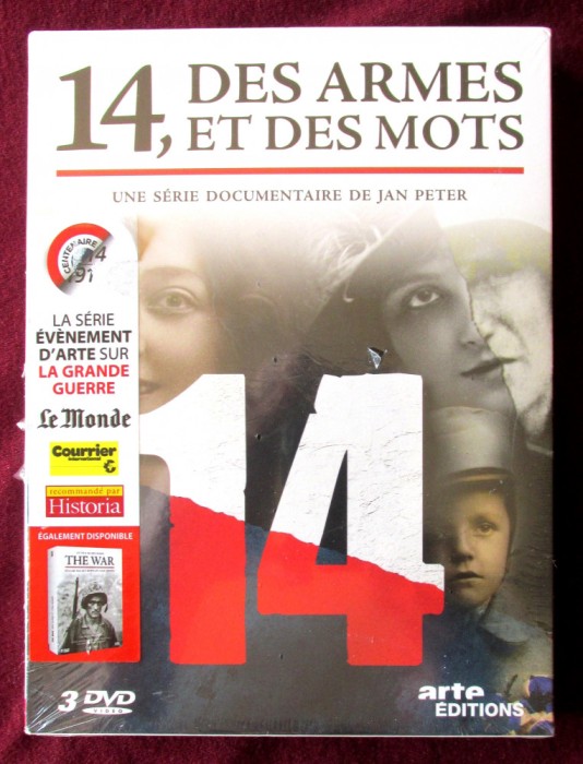 Pachet 3 DVD-uri: &quot;14, Des Armes et des Mots&quot;, In limba franceza. Pachet sigilat in tipla