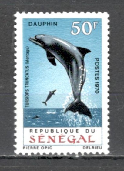 Senegal.1970 Fauna marina-Delfini MS.107