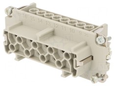 Conector HDC Inserturi Mamă 8+8 PE 16A