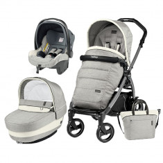 Carucior 3 in 1 Peg Perego Book Plus 51 S Black Completo Elite Luxe Opal foto