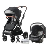 Carucior transformabil 3 in 1, Coccolle Amani, Diamond Black