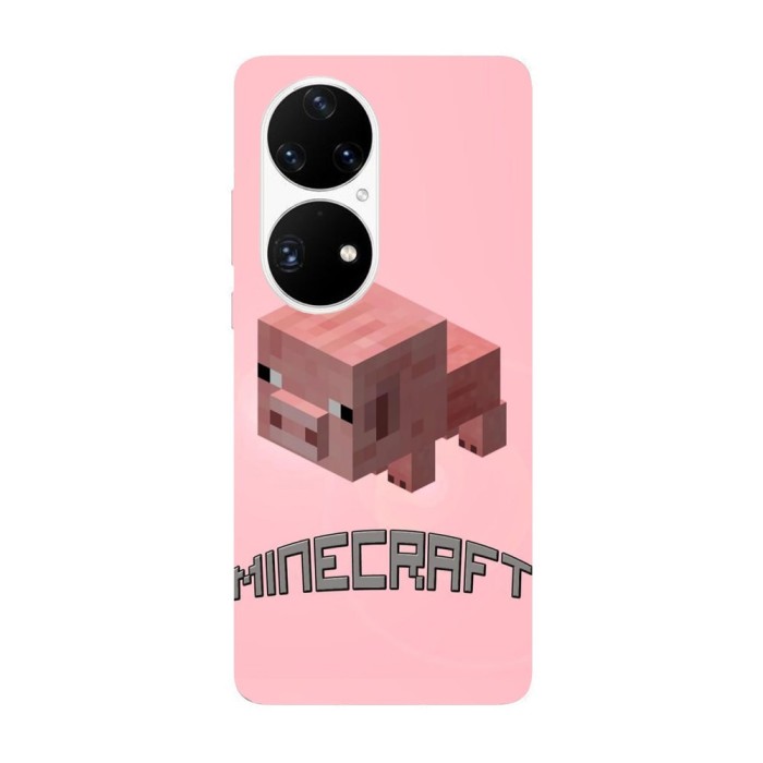 Husa compatibila cu Huawei Nova Y70 model Minecraft Pig, Silicon, TPU, Viceversa