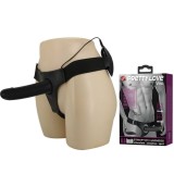 Strap-On/Extensie Penis Cu Vibratii Vito, 17 cm, Pretty Love