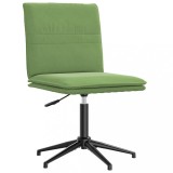 vidaXL Scaun de bucătărie, verde deschis, catifea