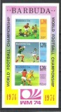 Barbuda 1974 Sport, Soccer, Footbal, imperf. sheet, MNH S.370
