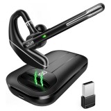 Handsfree Bluetooth Techsuit Hearyo A6L, A2DP, ANC, Negru
