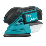 Cumpara ieftin Slefuitor triunghiular Detoolz, 18 V, 11000 rpm, hartie abraziva slefuit, angrenaj otel, bobinaj cupru
