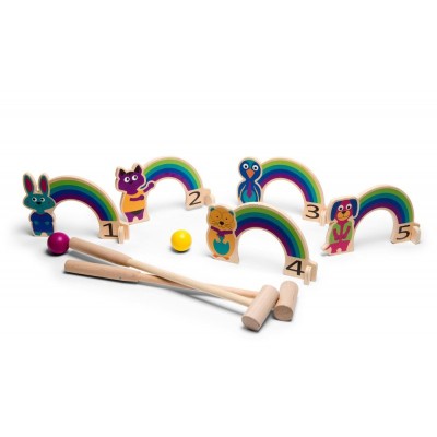 Joc de cricket Curcubeu, BS Toys foto