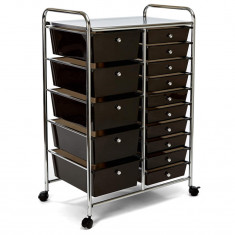 Seville Classics Dulap organizator cu roti, 39 x 64 x 97 cm- NOU