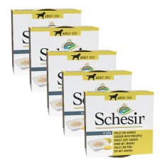 Schesir dog Adult - pui cu ananas 5 x 150 g foto