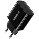 Incarcator retea Quick Charge 18W, 1 x USB Type-C 5V/3A, negru, Ugreen