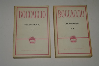 Decameronul - Boccaccio - 2 vol. foto