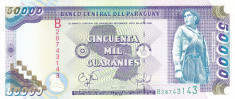 Bancnota Paraguay 50.000 Guaranies 1998 - P218 UNC foto