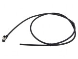 Conector M8 mufă tată unghi 3 pini IP67 -20&divide;80&deg;C