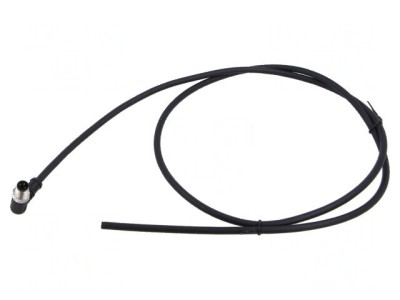 Conector M8 mufă tată unghi 3 pini IP67 -20&amp;divide;80&amp;deg;C foto