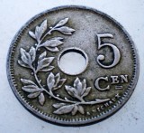 7.367 BELGIA 5 CENTIMES 1920 BELGIE, Europa, Cupru-Nichel