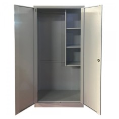 Dulap metalic materiale curatenie PREMIUM AC80, 800x400x1800 mm (LxlxH), neasamblat, inchidere 3 puncte, PLUS