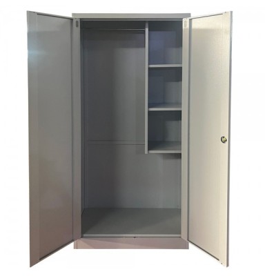 Dulap metalic materiale curatenie PREMIUM AC80, 800x400x1800 mm (LxlxH), neasamblat, inchidere 3 puncte, PLUS foto