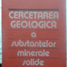 CERCETAREA GEOLOGICA A SUBSTANTELOR MINERALE SOLIDE-O. CLICHICI, S. STOICI