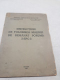 INSTRUCTIUNI DE FOLOSIREA MASINEI DE SEMANAT PORUMB 2-SPC-2 1957