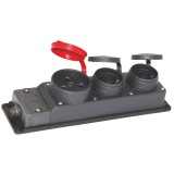 Cumpara ieftin Prelungitor fara fir, 3 prize, cu capac, 220V x 380V, 31/7