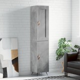 vidaXL Dulap &icirc;nalt, gri beton, 34,5x34x180 cm, lemn prelucrat