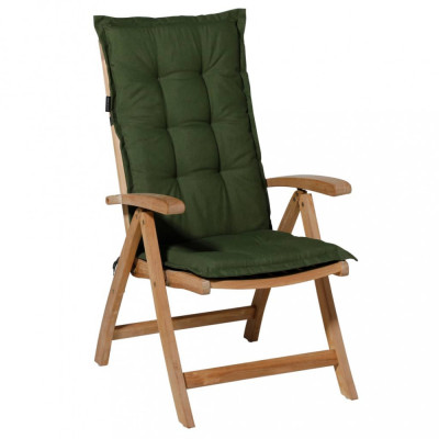 Madison Pernă de scaun spătar &amp;icirc;nalt Panama, verde, 123x50 cm foto