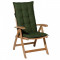 Madison Pernă de scaun spătar &icirc;nalt Panama, verde, 123x50 cm