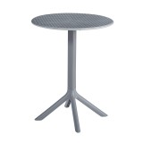 Cumpara ieftin Masa gradina, terasa plastic gri Sailor 60x60x75 cm