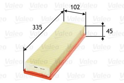 VALEO 585078 Filtru aer foto
