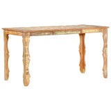 Cumpara ieftin Masa de bucatarie, 140 x 70 x 76 cm, lemn masiv reciclat