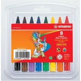 Set creioane cerate - Jumbo - 8 culori | Stabilo