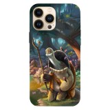 Husa compatibila cu Apple iPhone 14 Pro, Viceversa, model Grand master Oogway Kung fu panda , Silicon, TPU, Transparent, Carcasa