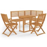 Cumpara ieftin Set mobilier bistro, 4 piese, lemn masiv de acacia