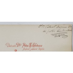O DORINTA , ROMANSA PENTRU VOCE SI PIANO , cuvinte de N. BURLANESCU , muzica de GHEORGHE S. VASSILIU , CCA. 1900 , DEDICATIE * , PARTITURA