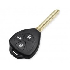 Carcasa cheie Topautochei&reg; pentru Corolla Camry Reiz RAV4 Crown Avalon, 3 butoane, lamela TOY43