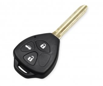 Carcasa cheie Topautochei&reg; pentru Corolla Camry Reiz RAV4 Crown Avalon, 3 butoane, lamela TOY43