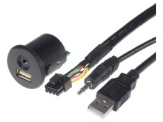 Adaptor USB/AUX Nissan Jack 3.5mm 4 Pin USB A Soclu