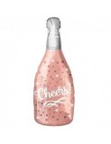 Balon Folie Sticla Sampanie Cheers! - 49x98 cm